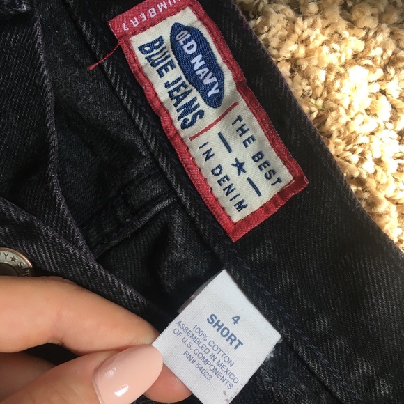 Old Navy Black Mom/Straight Jeans - Picture 3 of 3